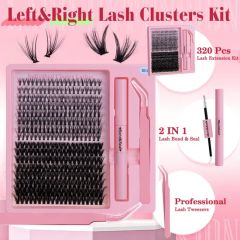 DIY Lashes Clusters Eyelash Extension 9-16mm Color Mixed Curvature D Origin China Specification 32 Sample Available Technics Hand - Image 2