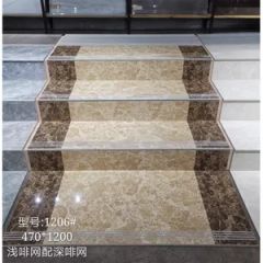 Polished Marble & Granite Stone Step Tile for Stair MOQ 10 PCS Trademark JTS Size 470X1200 Thickness 10mm Color Brown / - Image 2