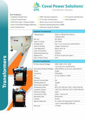5 kVA Oilcooled Variable Auto Transformer Power 5 kVA Phase 3 Phase Current 10 amp Mounting Type YES Insulation Class F Voltage Class 11 - Image 2