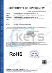 RoHS certificate of Guangzhou Kinghouse Modular house Technology Co. Ltd. – certificate photo, supplier certificates section