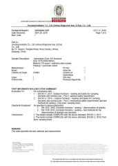 BV certificate from Yangzhou Kingcome Supply Chain Co., Ltd