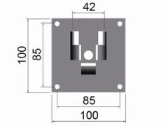 Aluminium Side Plate Bracket Motor Bracket Kind Slat Warranty 3 Color White Origin China Style Modern Material Aluminum Trademark ALUTTER - Image 2