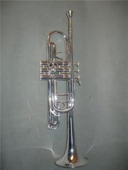 Middle Level C Key Trumpet (CTR-245S) / C Key Trumpet Origin China Color Silver Kind Trumpet Trademark CANEX Age - Image 1
