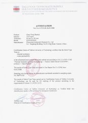 CE Certification of glass wool certificate from WINNEZONE INDUSTRIAL CO., LIMITED