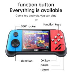 Portable 3.5'' X60 Handheld Game Console Retro Video Game Player with Wi-Fi Communication - Image 2