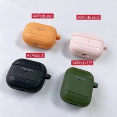Factory Wholesale Spige Carbon Fiber Pattern Earphone Case Type Fashion Shape Square Hardness Soft Model NO. airpod HS Code - Image 1