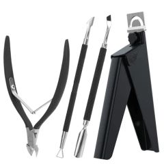 Acrylic Nail Clipper 4 in 1 Kit Pink - Image 1