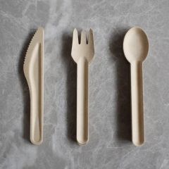 100% Compostable Biodegradable Disposable Tableware Bagasse Sugarcane Dinner Set - Image 2