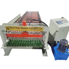 Corrugated Roof Tile Making Roll Forming Machine Weight 2000kg Condition New Model NO. XB-CR Trademark XINBO Certification CE - Image 4