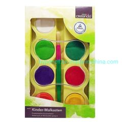 Crelando-8 Jumbo Water Color Cakes 12Color Plastic Art Paints Customized 15D Sample MOQ100 - Image 4