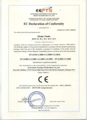 EC declaration of conformity of gluten tester certificate of Zhejiang Top Cloud-Agri Technology Co., Ltd. – certificate photo, supplier certificates section