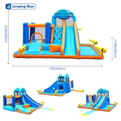 Top-Rated Fun Inflatable Water Slide with Big Pool & Water Guns - Image 2