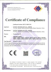 Rohs certificate from Shenzhen Anstou Technology LTD