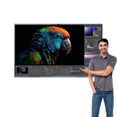 4K Zero Bonding 75 Inch Infrared and Customize Size Interactive Smart White Boards with Touch Screen for Teaching - Image 1