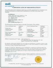FDA certificate from Jiangsu Janix Smart Care Co., Ltd.