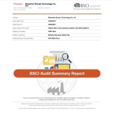BSCI certificate from Roman Technology Co., Ltd