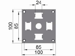 Aluminium Side Plate Bracket Motor Bracket Kind Slat Warranty 3 Color White Origin China Style Modern Material Aluminum Trademark ALUTTER - Image 1