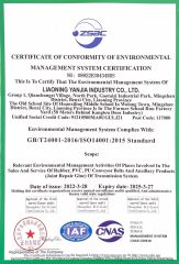 ZSBC-management system certificate from Liaoning Yanjia Industry Co., Ltd.