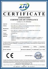 2006/42/EC certificate from Xi'An TR Solids Control Ltd