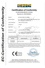 CE certificate from UBY Industrial Co., Ltd.
