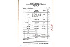 Test Report certificate from New Alpha Building Materials (Shandong) Co., Ltd.