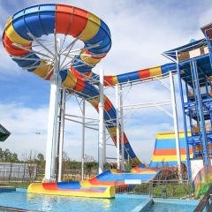 Colorful Outdoors Themed Sky High Carousel Custom Commercial Playground Amusement Park Equipment Combination Big Water Park with F - Guangzhou Hongxing Water Park Equipment Co., Ltd.