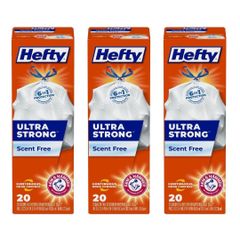 Hefty Ultra Strong Tall Kitchen Garbage Bags Tear-Resistant Disposable Trash Bags - Image 4