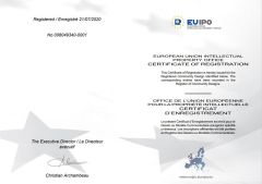Register of community designs certificate from Shandong Jiankun Protective Equipment Co., Ltd.
