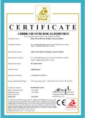 CE certificate from Hebei Chen Zhi Yuan Trading Company Limited