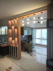 Designer Wooden Wall Partition, 9 Feet Height 9 Feet Finish Pu Paint Color customised Material Hdhmr, Wood Dimension - Image 12