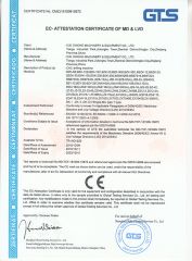 CE certificate of DINGKE MACHINERY & EQUIPMENT CO., LTD. – certificate photo, supplier certificates section