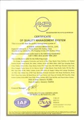 ISO-9001 certificate from Chengdu Ample Import and Export Co., Ltd.