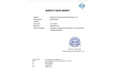 MSDS certificate of Shijiazhuang Gezi Filtech Manufacturing Co., Ltd – certificate photo, supplier certificates section