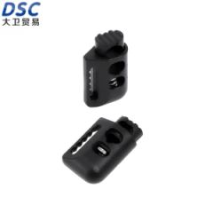 Plastic Black Cord Double Hole Rope Buckle Origin China Trademark DSC Element Fashion Stock Not Stock Model NO. BK0189 Spring With - Image 1