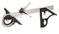 Measuring Tools 12" Combination Square, Stainless Steel Ruler - Image 2