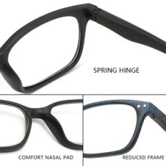 Wholesale Newest Hot Sales Anti Blue Light Blocking Eyewear Square Frames Eyeglasses Men Reading Glasses - Image 3