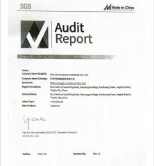 SGS certificate from TIANJIN CHUANGO FASTENERS CO., LTD.