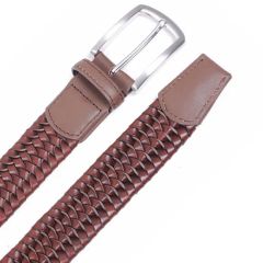 Factory Wholesale Fashion Braided Leather Belt Ideal for Formal and Casual Wear - Image 4