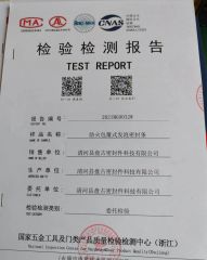 TEST REPORT certificate from Qinghe Pangu Sealing Technology Co., Ltd.