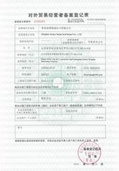 License Photo certificate from Qingdao Anqirui Import and Export Co., Ltd.