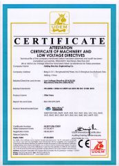 CE For Filter Press certificate from Beijing Meckey Engineering Co.