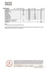 Poly bag food grade certificate from KAIPING FEILIYANG PACKING MATERIALS CO., LTD.