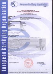 Europen certifying organization certificate of Cruking Engineering Equipment (Xiamen) Co., Ltd. – certificate photo, supplier certificates section