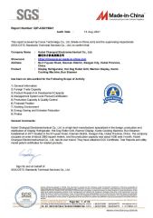SGS certificate from Hubei Changcai Electromechanical Co., Ltd.