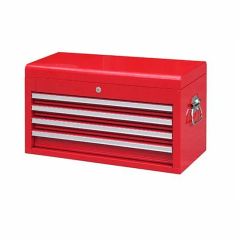 Rolling Tool Chest Cabinet with Tubular Cam Locks Lockable Castors Red - Image 5