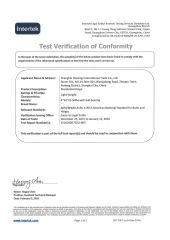 4in Hinge Test Report certificate from Shanghai Housing International Trade Co., Ltd.