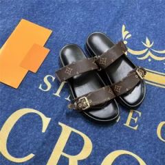 Luxury Designer Logo Printed Women's Plus Size Sandals Fashion Trend Flat Slippers with EVA/Rubber Insole for Summer - Anhui Zhoushan E-Commerce Co., Ltd.
