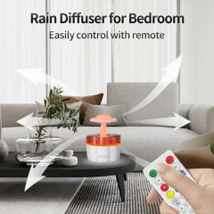 Amazing Smart Home Decorative Objects 7 LED Lights Intelligent Children's Night Light Colourful USB Water Drop Humidifier - Image 4