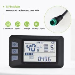 Bike Conversion Kit Fatbike LCD Display Ebike Speedometer Accessories - Image 1