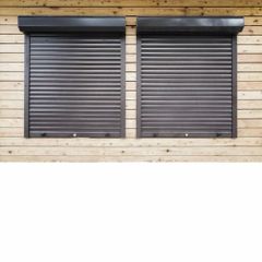 Manual Rolling Shutter, Height: 10 Feet Height 10 Feet Width customize Top height customize Metal Galvanized Iron Color Red oxide - Image 2